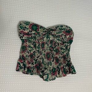 Free People strapless blouse